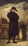 William Morris Hunt Portrait of Hamlet, oil on canvas